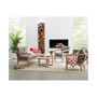 Reid Outdoor 23" Round Porcelain Top Nesting Table