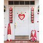 13.5" L Valentine's Wooden Heart Door Hanger