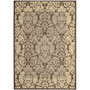 Courtyard Chocolate and Natural 6'7" x 6'7" Square Outdoor Area Rug