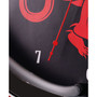 Fireball Retro Round Neon Wall Analog Clock with Pull Chain, 14.5"