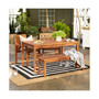 4 Piece Chevron Outdoor Patio Dining Set