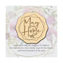 May This Home Meadow Wood Plaque, 6" x 6"