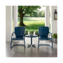 Ridgeland 3 Piece Metal Conversation Seating Set