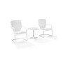 Ridgeland 3 Piece Metal Conversation Seating Set
