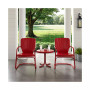 Ridgeland 3 Piece Metal Conversation Seating Set