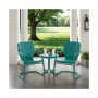 Ridgeland 3 Piece Metal Conversation Seating Set