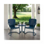 Ridgeland 3 Piece Metal Conversation Seating Set