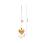 Valentine's Glass Heart Wall Decor with String Lights Set, 3 Piece