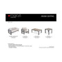CLOSEOUT! Aruba Gunmetal Aluminum Coffee Table, Created for Macy's