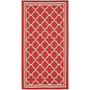 Courtyard Red and Bone 2' x 3'7" Outdoor Area Rug