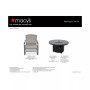 Marlough II 5-Pc. Round Fire Pit Chat Set, (1 Fire Pit & 4 C-Spring Chairs), Created for Macy's