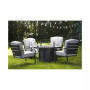 Marlough II 5-Pc. Round Fire Pit Chat Set, (1 Fire Pit & 4 C-Spring Chairs), Created for Macy's