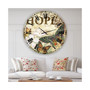 Inspirational Butterflies Hope Large Cottage Wall Clock - 36 x 36