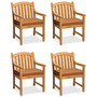 Set of 4 Bristol Teak Outdoor Dining Chairs, Created for Macy's