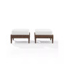 Capella 2 Piece Outdoor Wicker Ottoman Set