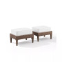 Capella 2 Piece Outdoor Wicker Ottoman Set