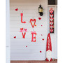 28" H Valentine's Metal LOVE Two Function Yard Stake Knock-Down Set, 4 Piece