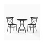 Astrid 3 Piece Indoor Outdoor Metal Bistro Set