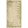 Courtyard Cream and Green 2'7" x 5' Outdoor Area Rug
