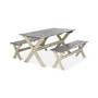 Eliana Outdoor 3-Pc. Picnic Dining Table Set