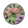 Pink Peonies Large Cottage Wall Clock - 36" x 28" x 1"