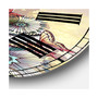 Butterfly Peacock Oversized Cottage Wall Clock - 38" x 38" x 1"