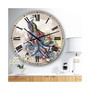 Butterfly Peacock Oversized Cottage Wall Clock - 38" x 38" x 1"