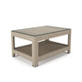 CLOSEOUT! Sydney Woven Outdoor Coffee Table with Glass Top