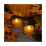 Lumabase Battery Operated Extra Large Tea Light Candles with Remote Control, Set of 4
