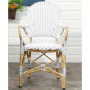 Lola Indoor/Outdoor Wicker Stacking Arm Chair, Set of 2