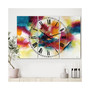 Taking Center Stage Large Modern 3 Panels Wall Clock - 23" x 23" x 1"