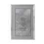 Polished Silver Plate Picture Frame - Bead Border Design - 8" x 12"