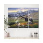 One Ton Warrior Large Traditional 3 Panels Wall Clock - 23" x 23" x 1"