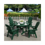 Outdoor Patio Adirondack Dining Chair Weather Resistant