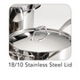 Gourmet Tri-Ply Clad 12 Pc Cookware Set