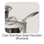 Gourmet Tri-Ply Clad 12 Pc Cookware Set