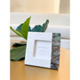 Rainbow Mother of Pearl White Marble Picture Frame 3x3