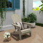 Outdoor Patio All-weather Folding Adirondack Chair