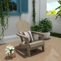 Outdoor Patio All-weather Folding Adirondack Chair