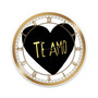 Te Amo Large Glam Wall Clock - 36 x 36