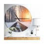 Designart Oversized Forest Round Metal Wall Clock
