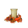 Sunflower with Pumpkin Fall Pillar Candle Holder, 16"