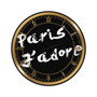 Paris Jadore Oversized Fashion Wall Clock - 36" x 28" x 1"
