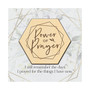 Power of Prayer Meadow Wood Plaque, 6" x 6"