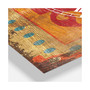 Designart Bohemian and Eclectic 3 Panels Metal Wall Clock