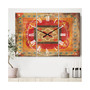 Designart Bohemian and Eclectic 3 Panels Metal Wall Clock