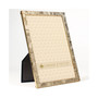 Gold Metal Picture Frame with Linen Pattern - 5" x 7"