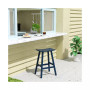 Outdoor Patio Adirondack Bar Height Stool Saddle Seat Chair