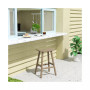 Outdoor Patio Adirondack Bar Height Stool Saddle Seat Chair
