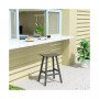 Outdoor Patio Adirondack Bar Height Stool Saddle Seat Chair